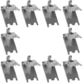 10-pack kylskåpshyllklämma kylskåpshyllhållare klämma kylskåpsstöd krok silver)
