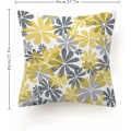 Miniatyrbild 5 av 5: Set med 4 kuddfodral, soffhem vardagsrum sovrum heminredning blommörngott 45X45cm (Daisy - 45X45)