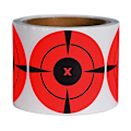 Miniatyrbillede 2 af 3: 125 stk/rulle sort rød 7,5 cm Splatter Target Skydeøvelser Stickersæt