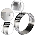 Miniatyrbilde 1 av 4: Ringkutter Kakeskjærer, Justerbar Ring 7 Lags Mousse, For Enkel Kutting Av Kakebunner, DIY Rund Brødbakeform