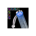 Miniatyrbild 1 av 5: LED-duschhuvud med färgbyte, 7 färger handhållen LED-duschhuvud badrum duschhuvud, LED högtrycksduschhuvud vattensnål spray