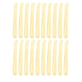 Miniatyrbilde 1 av 2: 20 stk. realistiske falske pommes frites realistiske simulerte pommes frites rekvisitter (tilfeldig lengde) (10X1X1CM, gul)