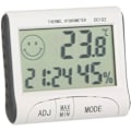 Miniatyrbild 3 av 5: LCD inomhus termometer Mini LCD digital inomhus termometer hygrometer termometer klocka skrivbord väderstation med magnetisk stativ