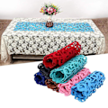 Pikkukuva 4 / 4: Viole Hemin De Table Felt Openwork Floral Design Table Mat Mat Hollow Flower Felt Placemat Vintage Placemat Heat Resistant Table P
