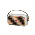 Miniatyrbild 2 av 5: Bluetooth-högtalare utomhus bärbar Bluetooth Stereo Radio trådlös retro handhållen support（Vit）