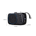 Miniatyrbild 3 av 5: Trådlös Bluetooth-högtalare, utomhuskortinsättning, subwoofer, minidator, bärbart solsystem, lätt att bära för hand（Blå）