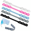 Miniatyrbild 1 av 5: Mask Fastener Hooks Ear Loops Silicone Extension Strap Hearing Protection Buckle (5 PCS)