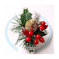 Miniatyrbilde 3 av 5: Serviettringer med julemotiv - Borddekorasjon - Julepynt - Ping An frukt - Serviettspenne (pære) (som vist)