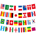 Miniatyrbild 1 av 3: 1 Set Världs Internationella Flaggor Flaggor String Hänge Världs Flaggor String String Länderflaggor (21X14cm, som visas på bilden)