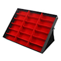 Miniatyrbild 3 av 5: 18 fack solglasögon glasögon förvaring display box hållare väska arrangör ny