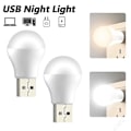 Miniatyrbilde 1 av 5: 2 stk. USB-plugglampe, datamaskin, mobil strømforsyning, USB-liten boklys, LED-øyevern, leselys, USB-liten nattlyspære