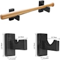 Miniatyrbild 2 av 4: 2-pack basebollträ displayfodral, softbollträ stativ, väggmontering, för horisontell visning, softboll