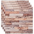 Miniatyrbild 1 av 2: 4-pack dockhus miniatyrgolv mini hus inredningsleksaker små hus golv leksaker (10.00X10.00X0.10CM, flera färger F)