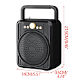 Miniatyrbild 1 av 5: Dans trådlös Bluetooth-högtalare FAN0352 (svart)