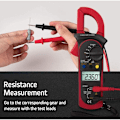 Miniatyrbild 4 av 5: ST201 DC/AC Automatisk Digital Tångamperemeter Spänning Resistans Diod Tester (Röd)