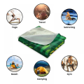 Miniatyrbild 2 av 4: Mikrofiber strandhandduk, utomhus handduk, jumbo handduk elegant design och absorberande för simbassäng, vattenpark, gym yoga (l)