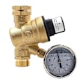 Miniatyrbilde 5 av 5: Rv Vann Trykkregulator Ventil, Messing Blyfri Justerbar Vann Trykkreduksjon For Rv Campere（Gul）
