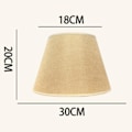 Miniatyrbillede 2 af 5: Bordlampe Lampshade Tilbehør E27 Nedre Diameter 30cm Gul（CremeGul）