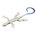 Miniatyrbild 5 av 5: Konstgjord ödla blekningsfri levande färgglad reptilödlor leksak festtillbehör（Grön）