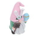 Miniatyrbilde 2 av 2: Harpiks Kanin Statue Vakker Påskedekorasjon Søt Skrivebordsornament (18X11X9cm, som vist på bildet)