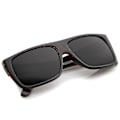 Pikkukuva 5 / 5: Retro Flat Top Leveät Sanka Eazy E Style Suorakulmaiset Aurinkolasit 57mm（Kilpikonnansavu）