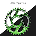 Miniatyrbild 5 av 5: 30t 32t 34t 36t 38t Mtb Mountainbike Gxp Kedjeset Kedjehjul Cykel Aluminium Vevarm (38T Svart)