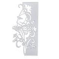 Miniatyrbild 1 av 3: 1 stämpel med bi-design, vacker dekorativ stansform, stansform för prägling (14 x 6,8 cm, silver)