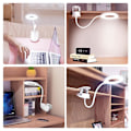 Miniatyrbillede 2 af 3: LED-klemmebordlampe med touch on/off-kontakt og øjenbeskyttende læselysdæmper