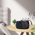 Miniatyrbild 2 av 5: Trådlös Bluetooth-högtalare, utomhuskortinsättning, subwoofer, minidator, bärbart solsystem, lätt att bära för hand（Blå）