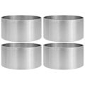 Miniatyrbild 1 av 2: 4-pack kakform kakform mousseform hushållsbakning rund rostfri form (10.00X10.00X5.00CM, silver)