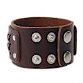 Miniatyrbillede 2 af 3: Flettet læderarmbånd til mænd, smykker, flerlags