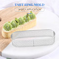 Miniatyrbillede 3 af 5: 8 stk. ovale franske dessert mousse frugttærte ring quiche kageform (sølv)