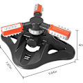 Miniatyrbild 2 av 5: Vattenspridare för gräsmatta, automatisk 360 roterande justerbar