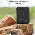 Miniatyrbild 5 av 5: Bluetooth-högtalare i tyg med plugg-in, minstereo, utomhus, Bluetooth-högtalare, snygg extern belysning, lång batteritid, enhetsanslutning (svart)