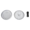 Miniatyrbild 5 av 5: 1 set högkvalitativ rund hamburgerform i aluminiumlegering hamburger köttbiff BBQ burger köttpress kök matform