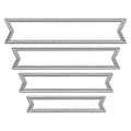 Miniatyrbild 1 av 5: 4 st metallpräglingsstenciler stansade präglingsstenciler (8,7 x 11,5 cm, silver)