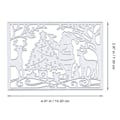 Miniatyrbild 3 av 3: 1 st Die Craft Clear Stamp Julgran Julmall (10,2X7,3cm, Silver)