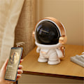 Miniatyrbild 4 av 5: Astronaut Trådlös Bluetooth Högtalare Bärbar Mini Skrivbord Ljud Utomhus Subwoofer Present (Vit)