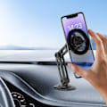 Miniatyrbillede 3 af 3: 2023Ny Universal 360 Magnetisk Bilholder Auto Retractable Telefonklemme, Håndfri Bilmontering Mobiltelefonholder