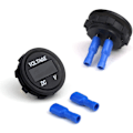 Miniatyrbilde 2 av 5: Vanntett universell digital voltmeter - Grønn LED-skjerm (12-24v) for bil, motorsykkel, lastebil