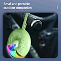 Miniatyrbild 4 av 5: Mini Dazzling Lights Bluetooth Audio Stereo Surround Sound Quality Donut Shape Portable Outdoor Audio（Grön）