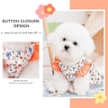 Miniatyrbild 2 av 3: Hundklänning, valpblommig prinsessklänning, tunn söt husdjur sommarkläder kläder söt blommig hundprinsessklänning（2XL，orange）