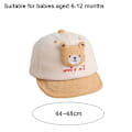 Miniatyrbild 2 av 5: Baby Baseball Cap 6-12 månader Pojkar Solkeps Söt tecknad stil Avslappnad Hållbar 6