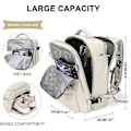 Miniatyrbillede 2 af 5: Stor rejserygsæk til kvinder, håndbagage, vandtæt rygsæk til udendørs sport, casual daypack, skoletaske, der passer til 14 tommer bærbar computer med os