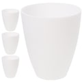 Miniatyrbillede 1 af 2: 4-pak flad hovedskærm enkel lampeskærm plastik lampeskærm lampe tilbehør (10X10X11.5CM, hvid)