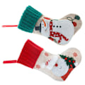 Miniatyrbillede 2 af 2: 2-pak julekalenderstrømpeophæng julekalenderstrømpepynt juledekoration (20,00X13,00X10,00CM, som vist på billedet)
