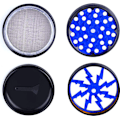 Miniatyrbild 1 av 7: Pollen Crusher 4 Delars Grinder Blixtdesign Aluminiumbandsskrapa för Kryddor, Örter, Kryddor