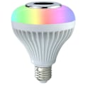 Miniatyrbild 2 av 4: Bluetooth Smart LED-lampa, färgglad 12V E27-lampa med fjärrkontroll