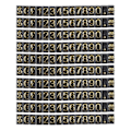 Miniatyrbillede 1 af 2: 10-pak prisseddel display plade nummer display prisseddel butik pris display etiket (7X0.5CM, guld)