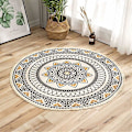 Miniatyrbillede 1 af 5: Mandala Rundt Tæppe - Bomuld - Boheme Stil - Diameter: 92cm